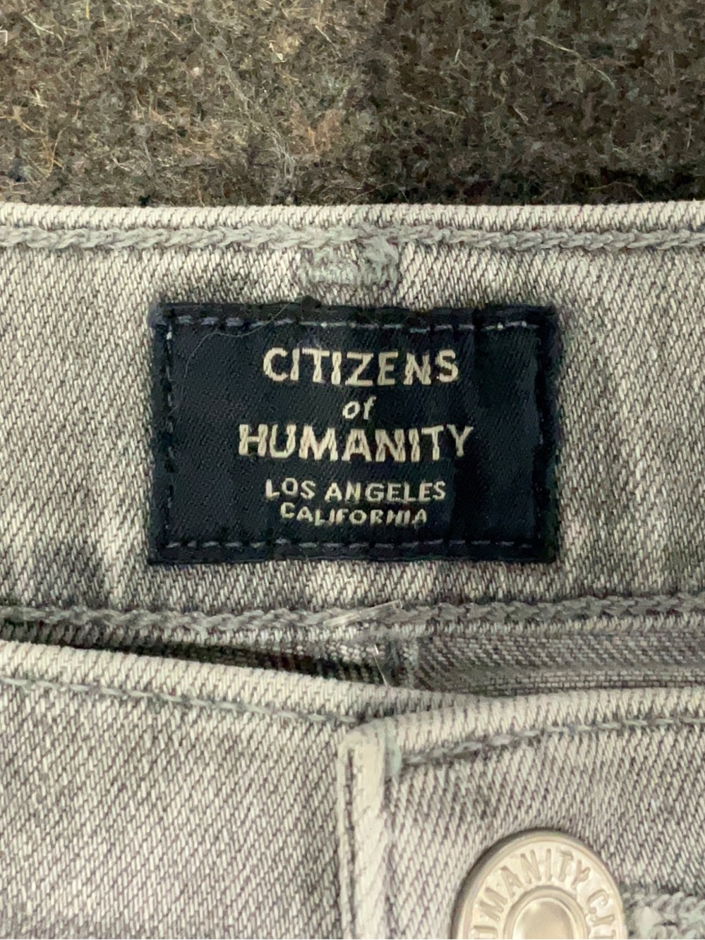 Citizens of Humanity Drew Flounce Jeans 27 Gray Ruffle Hem High Rise - Picture 4 of 4